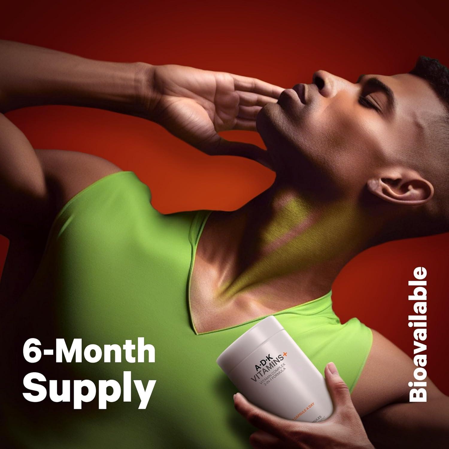 image:imageCodeage Daily ADK Vitamin amp Probiotic Bundle Vitamin A Retinyl Palmitate Vitamin D3 Cholecalciferol Vitamin K 50 Billion CFU SBO Probiotic Blend NonGMO