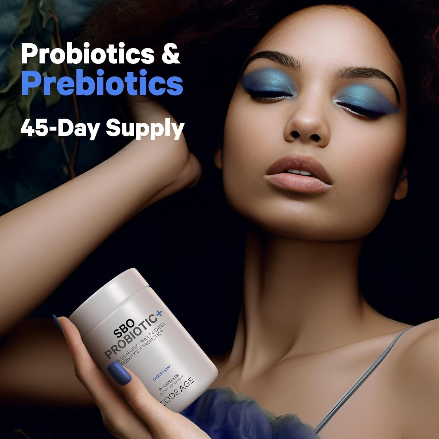 image:imageCodeage Daily ADK Vitamin amp Probiotic Bundle Vitamin A Retinyl Palmitate Vitamin D3 Cholecalciferol Vitamin K 50 Billion CFU SBO Probiotic Blend NonGMO