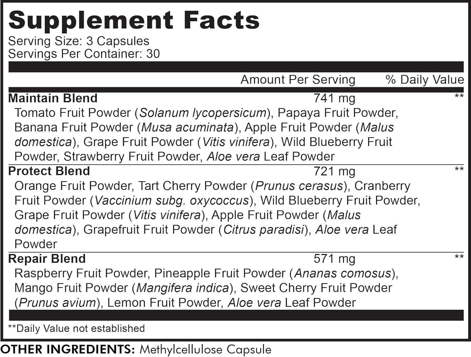 image:imageCodeage InstantFood Easy Veggies Fast Fruits Bundle Vegetable amp Fruit Blend Capsule Supplement PlantBased Phytonutrient Formula Vegan NonGMO 180 Capsules