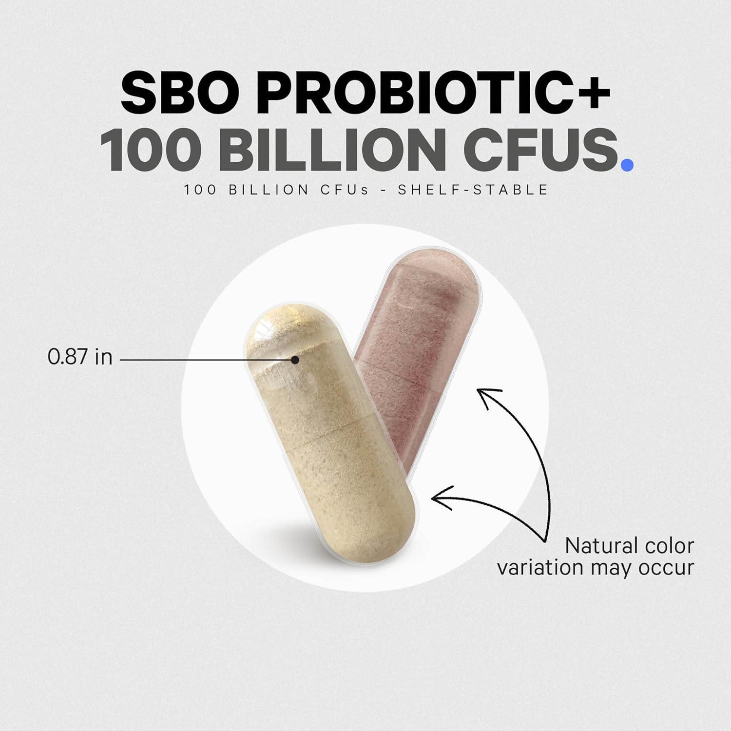 image:imageCodeage SBO Probiotics 100 Billion CFUs Per Serving Multi Strain Soil Based Organisms Blend and Organic Fermented Botanical Blend ShelfStable 2 Pack2