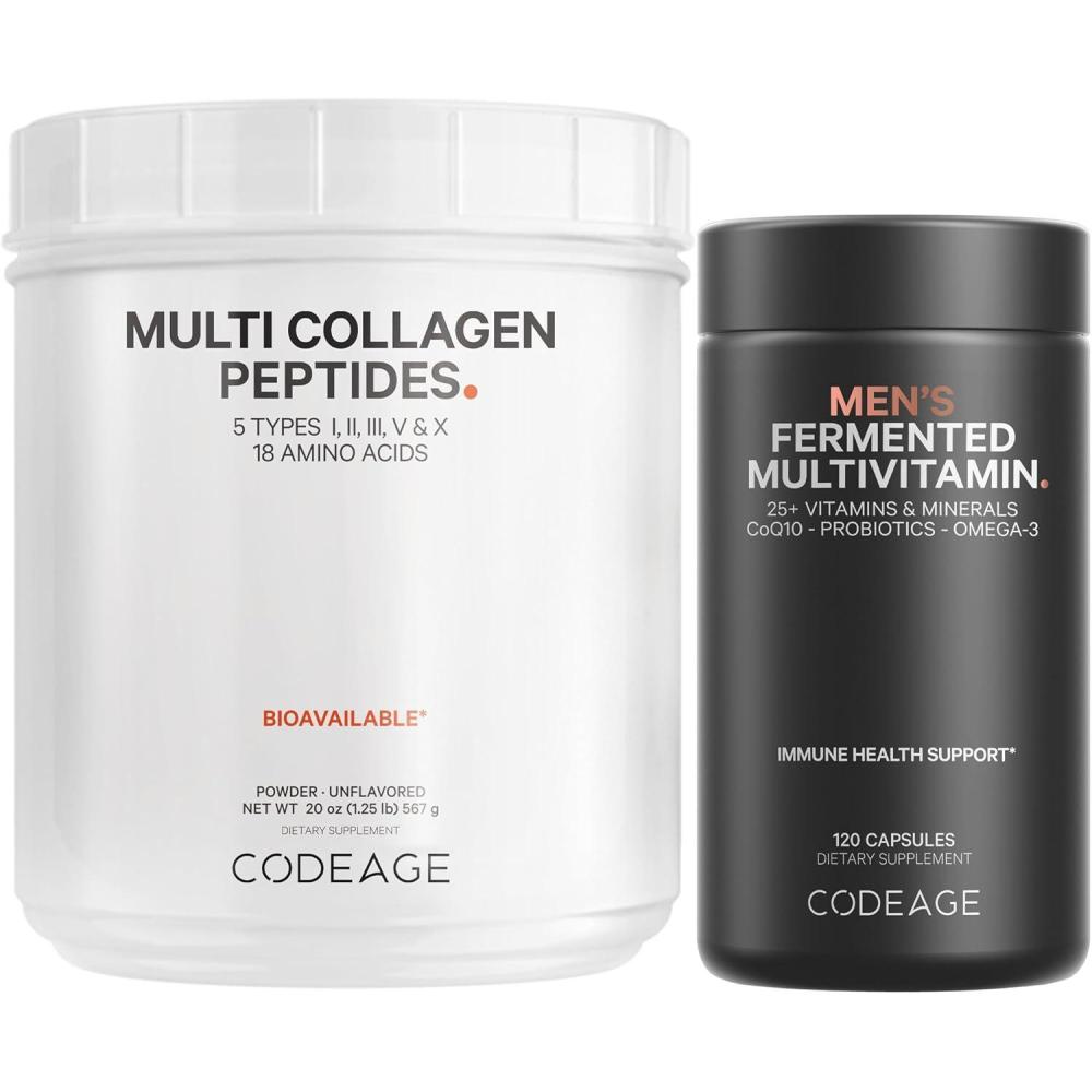 image:imageCodeage Multi Collagen Protein Mens Daily Multivitamin Bundle
