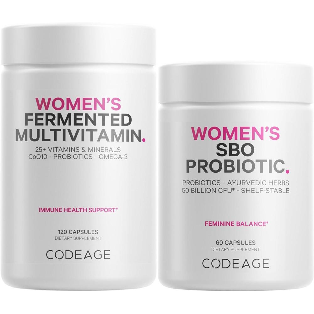 image:imageCodeage Womens Multivitamin Bundle Womens Formula amp Womens Probiotic Daily Vitamins