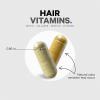 Codeage Hair Vitamins 10000 mcg Biotin, Keratin, Collagen, Vitamin A, B12, C, D3, E, Zinc, Turmeric, Probiotics, Enzymes, Inositol – Hair Care Support – Healthy Hair Supplement Pills – 2 Pack(120 Count (Pack of 2))