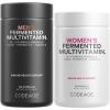 Codeage Daily Multivitamin Bundle: Women’s & Men’s Multivitamins, B-Vitamins, Probiotics, Food-Based Blends, 120 Capsules Per Bottle