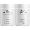 Codeage Multi Collagen Protein Capsules 5 Types, Ashwagandha Withania Somnifera & Organic Amla Berry + SBO Probiotic Blend 50 Billion CFU Bundle, Lactobacillus Plantarum, Bacillus Subtilis, Non-GMO