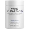 Codeage Teen Clearface Adolescent Face, Skin & Pimples, Vitamins A, C, D3, E, Pantothenic Acid, Niacin, Zinc Supplement Teenagers, Probiotics, L-Lysine, Omega-3, Oily Skin, Pores, Spots – 2 Pack(60 Count (Pack of 1))