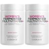 Codeage Women’s Daily Multivitamin, 25+ Vitamins & Minerals, Fermented, Organic Whole Foods, Probiotics Supplement – Vitamin A, B, C, D, E & K, Omega 3, Zinc – Vegan – 2 Pack(2)