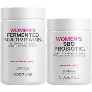 Codeage Women’s Multivitamin Bundle: Women’s Formula & Women’s Probiotic Daily Vitamins