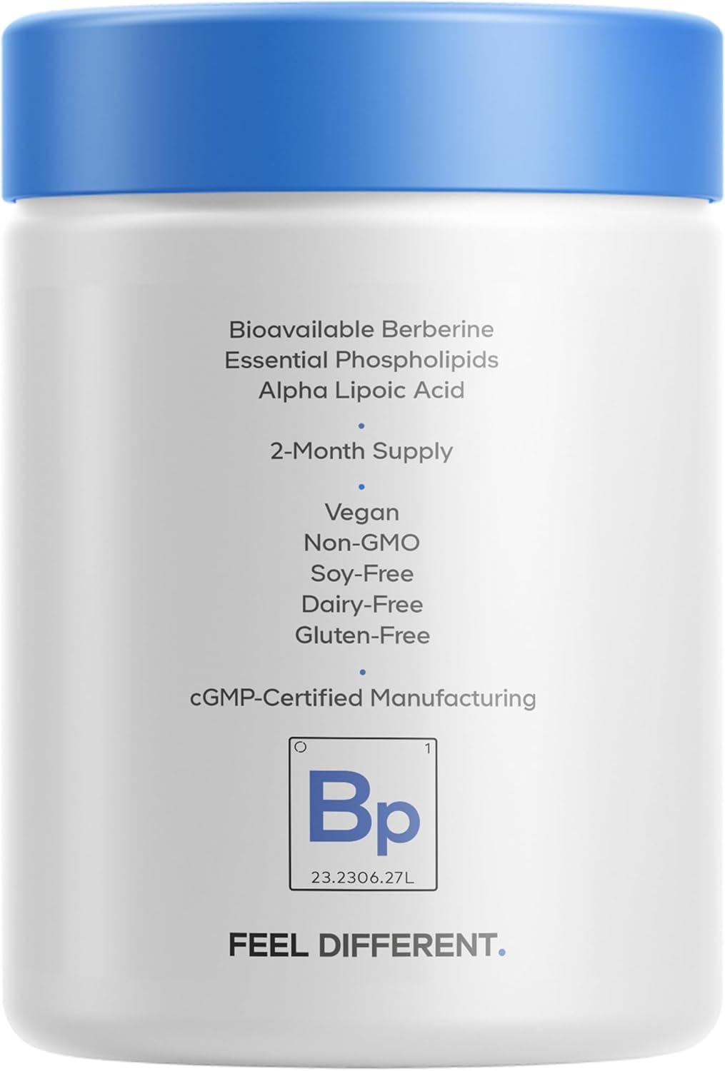 image:imageCodeage Berberine Phytosome Supplement Berberine HCL Alpha Lipoic Acid Phospholipid Complex 2Month Supply Berberine HCL Berberine Hydrochloride GlutenFree NonGMO 60 Capsules