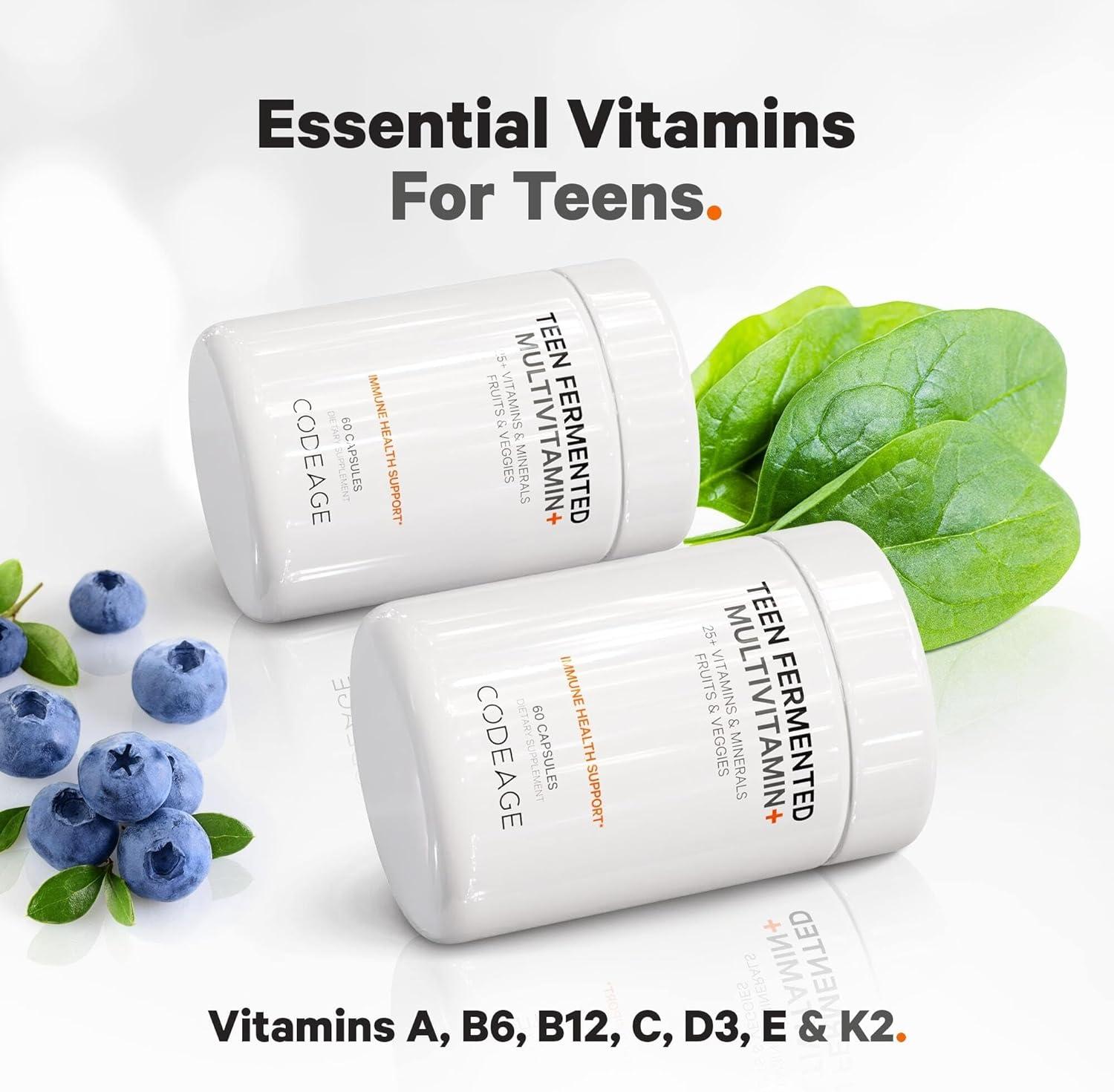 image:imageCodeage Family Multivitamin Bundle Multivitamins for Teens Women amp Men Essential Vitamins amp Minerals Pack