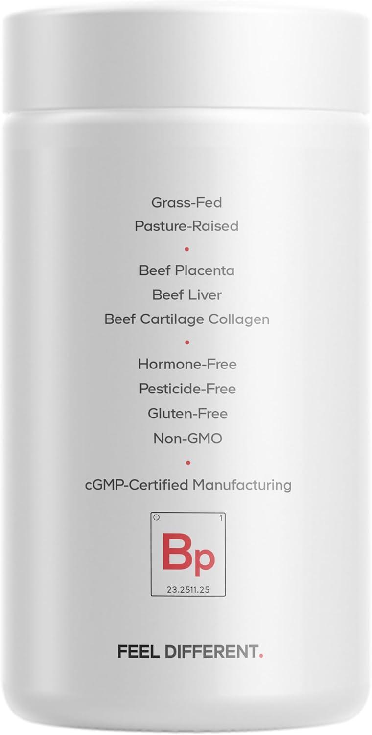 image:imageCodeage GrassFed Beef Placenta Supplement Bovine Placenta PastureRaised GrassFinished Undefated Desiccated NonGMO 180 Capsule
