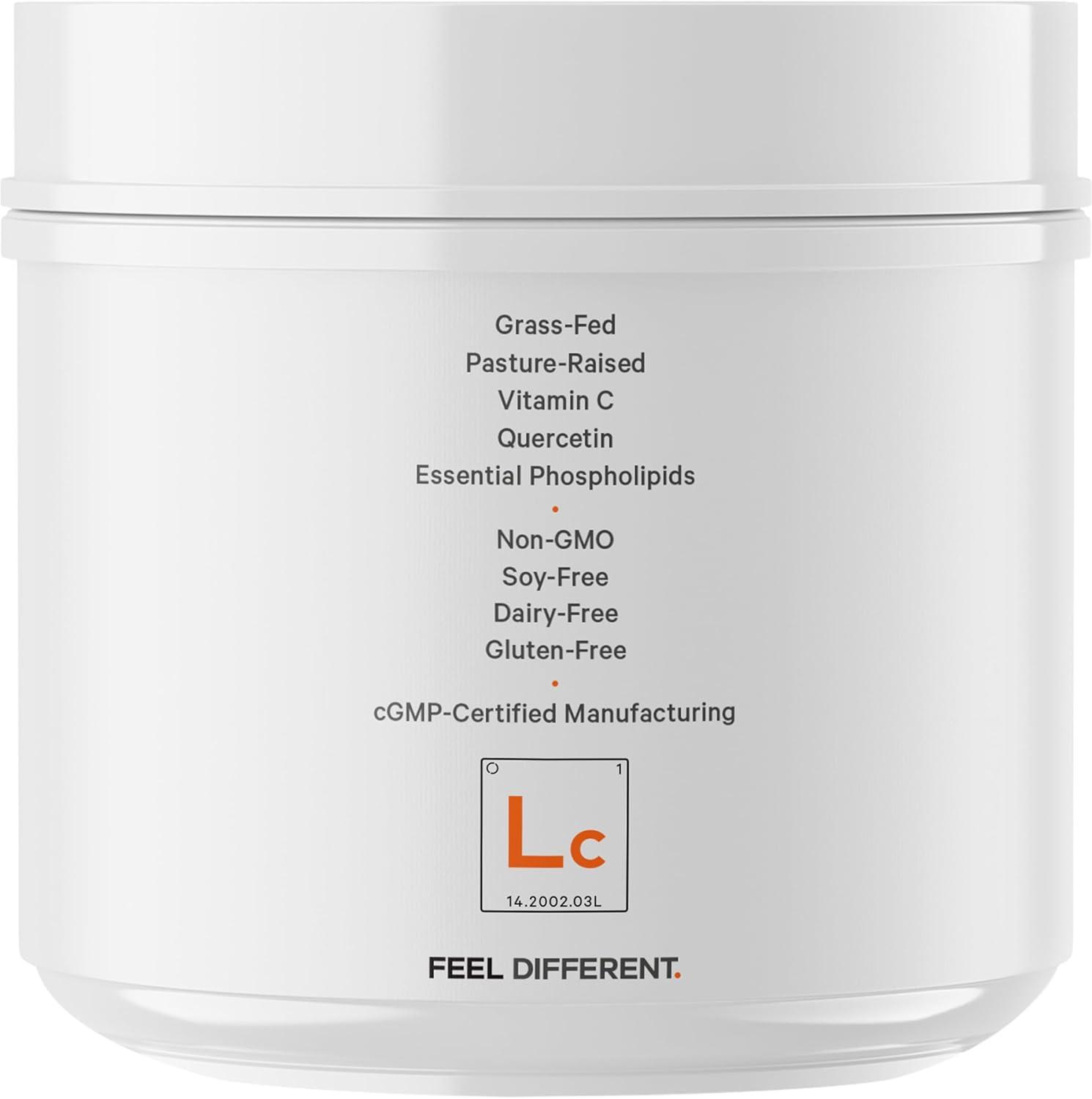 image:imageCodeage Liposomal Collagen Peptides Powder Vitamin C amp Quercetin Phospholipid Complex GrassFed PastureRaised Hydrolyzed Collagen Type I amp III Supplement AllinOne NonGMO 1497 oz