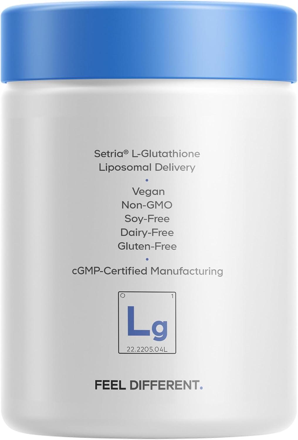 image:imageCodeage Liposomal Glutathione Supplement Pure Reduced Setria LGlutathione Liposomal Delivery Phospholipid Complex Encapsulated Glutathione Powder Pills Vegan NonGMO 60 Capsules