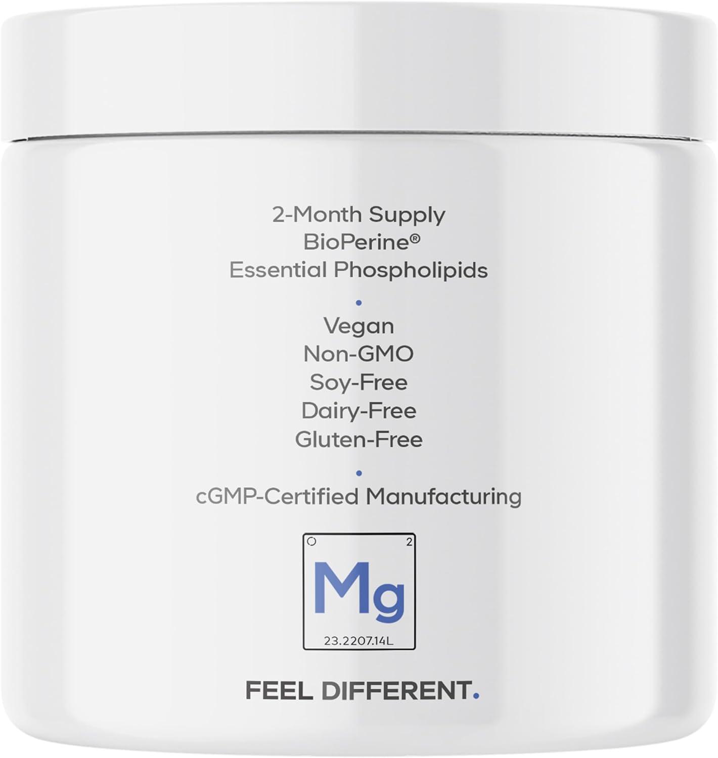 image:imageCodeage Liposomal Magnesium Glycinate Supplement 2Month Supply Bisglycinate Magnesium Chelate Chelated Magnesium Mineral Pills BioPerine Black Pepper Vitamins Capsules NonGMO Vegan 240 ct