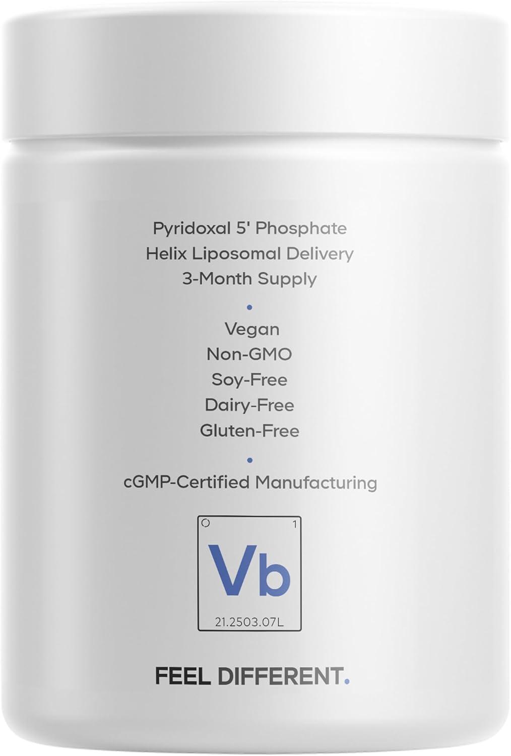 image:imageCodeage Liposomal P5P Supplement Vitamin B6 as Pyridoxal5 Phosphate Liposomal Delivery Active B6 Form 3Month Supply 1 Capsule Daily NonGMO 90 Capsules