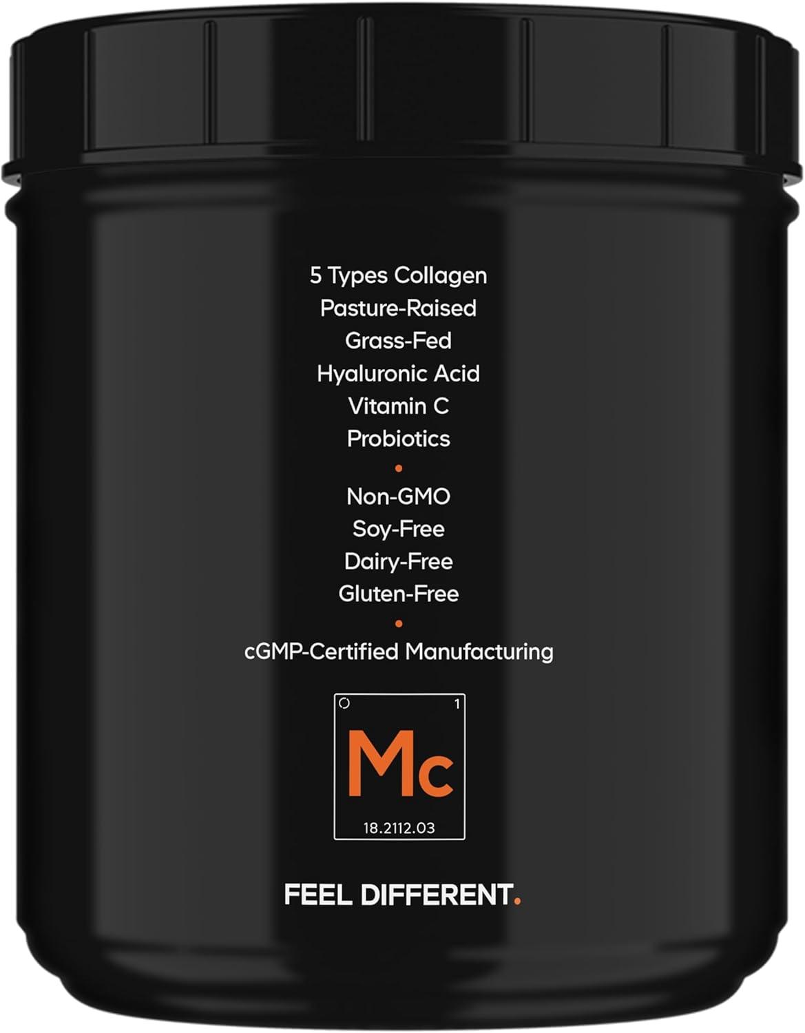image:imageCodeage Multi Collagen Peptides Probiotics Black Edition Vitamin C Hyaluronic Acid Powder Supplement GrassFed PastureRaised Hydrolyzed Zero Carbs Type I II III V amp X Unflavored 21oz