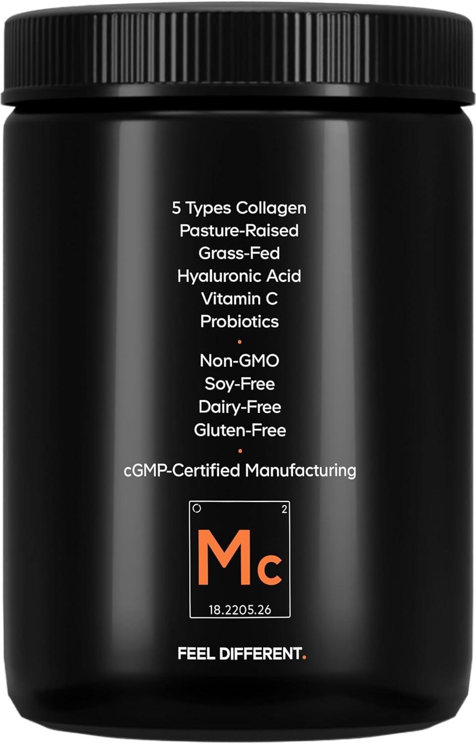 image:imageCodeage Multi Collagen Peptides Powder Probiotics Black Edition Vitamin C Hyaluronic Acid Powder Supplement GrassFed Hydrolyzed Zero Carbs Type I II III V amp X Unflavored 1058oz