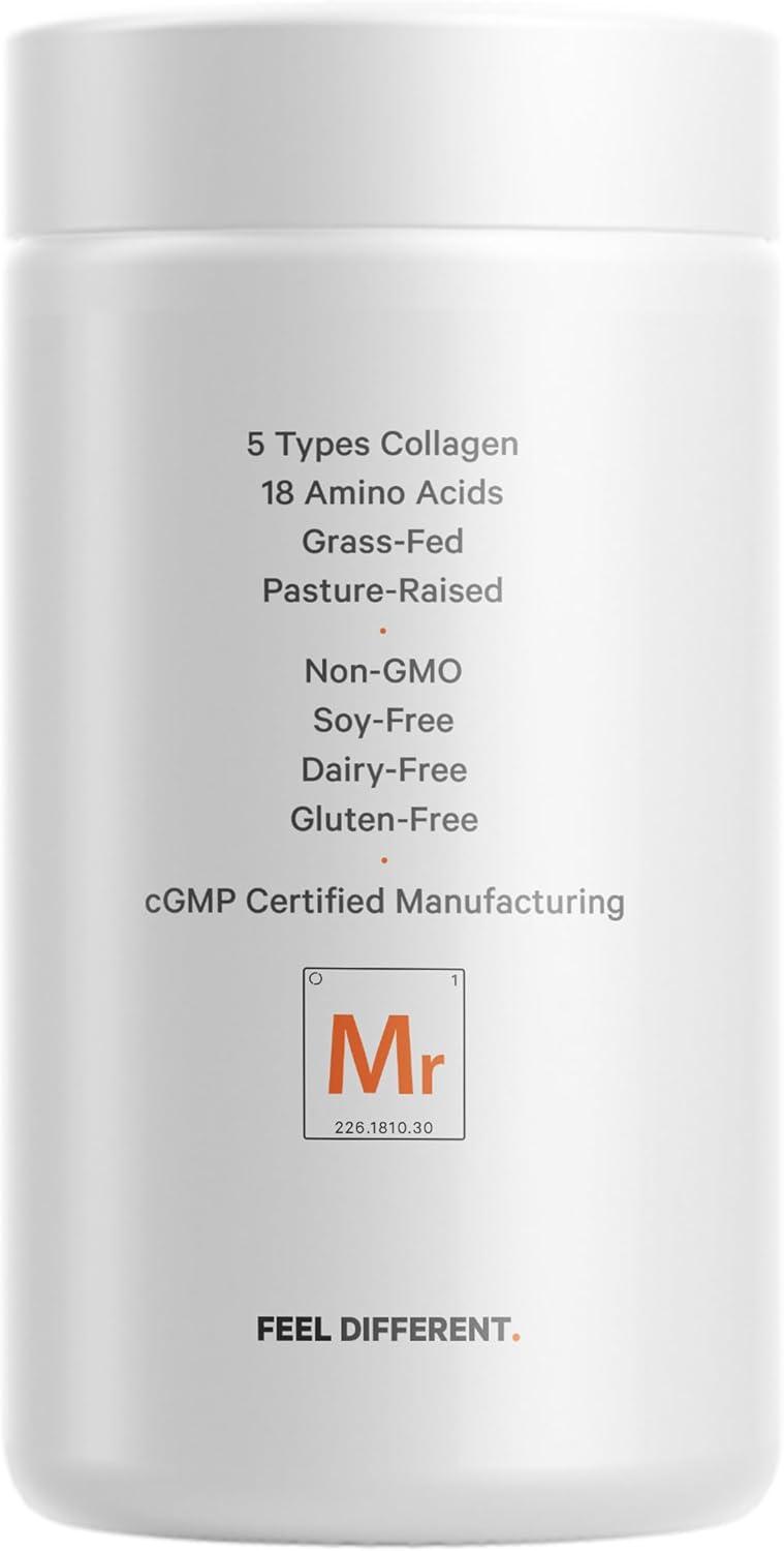 image:imageCodeage Multi Collagen Protein Organic Raw Greens Superfood Capsules Supplement 21 Fruits amp Veggies GrassFed Hydrolyzed Collagen Peptides 5 Types AllinOne 180 Count