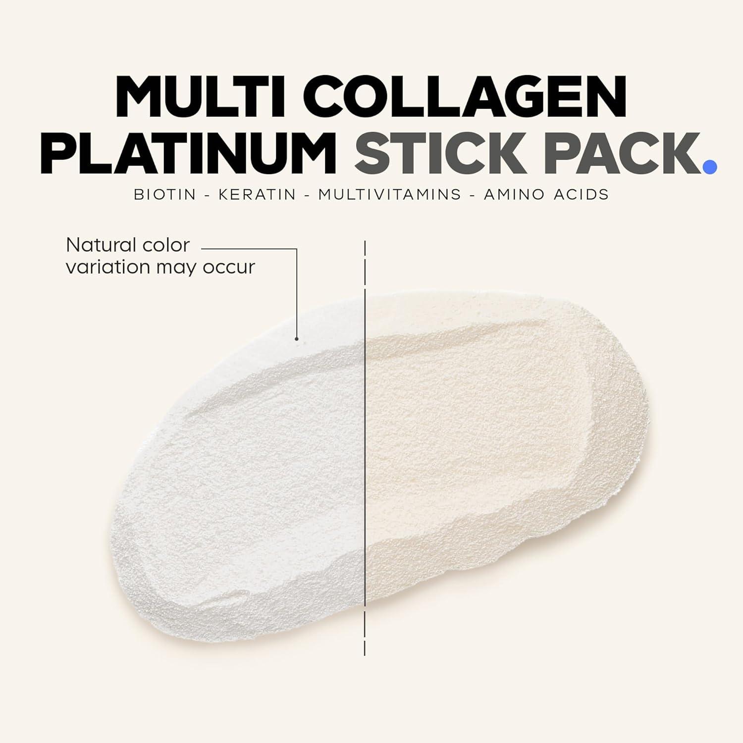 image:imageCodeage Multi Collagen and Biotin 10000 mcg Vitamin C B6 amp D3 Keratin Hyaluronic Acid Niacin 18 Amino Acids Stick Packs Supplement 5 Types Collagen Protein 30 Powder Packets