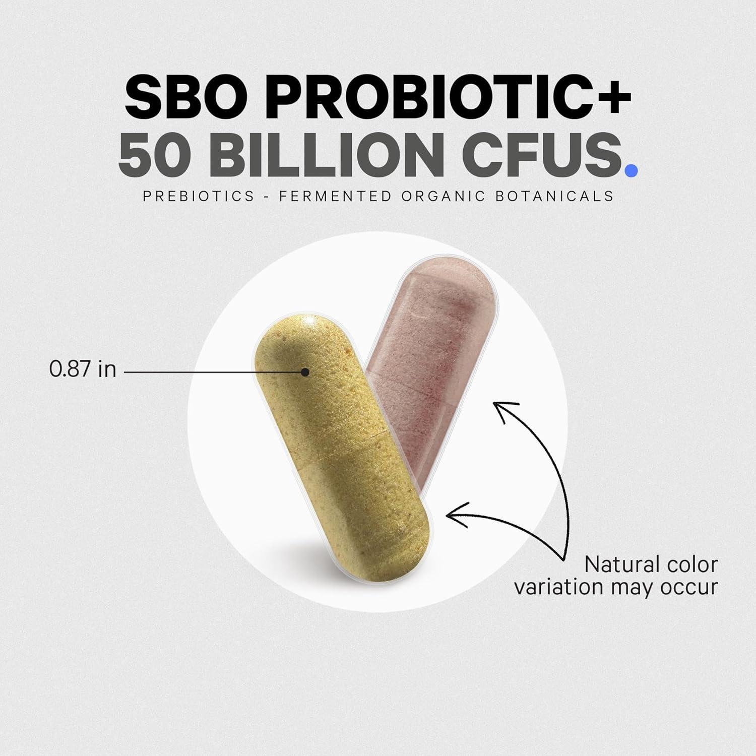 image:imageCodeage SBO Probiotics 50 Billion CFUs Per Serving Multi Strain Soil Based Organisms Blend and Organic Fermented Botanical Blend ShelfStable 2 Pack2