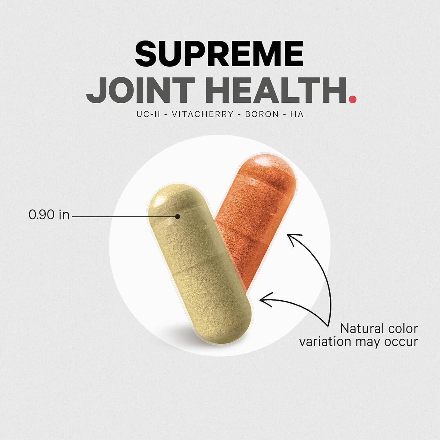 image:imageCodeage Supreme Joint Health UCII Collagen Capsules Type II VitaCherry Sport Cherries Boron Calcium Fructoborate Hyaluronic Acid Turmeric Bromelain amp Boswellia Supplement NonGMO 60 Count