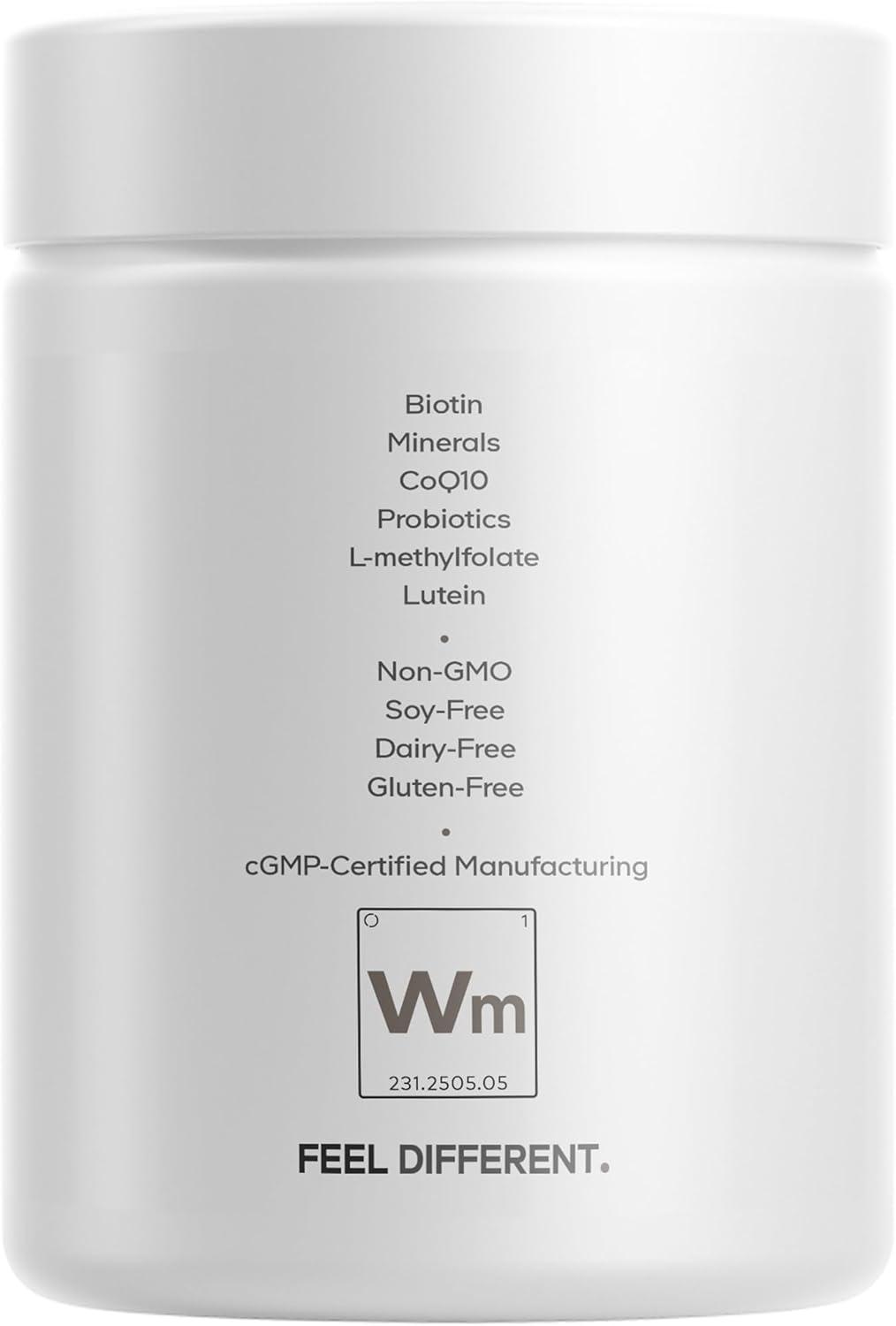 image:imageCodeage Womens Multivitamin Platinum Vitamins A D3 K1 K2 B12 amp Minerals CoQ10 Skin Hair amp Nails Complex Collagen Botanicals Probiotics Fermented Greens Lutein Astaxanthin 90 Capsules