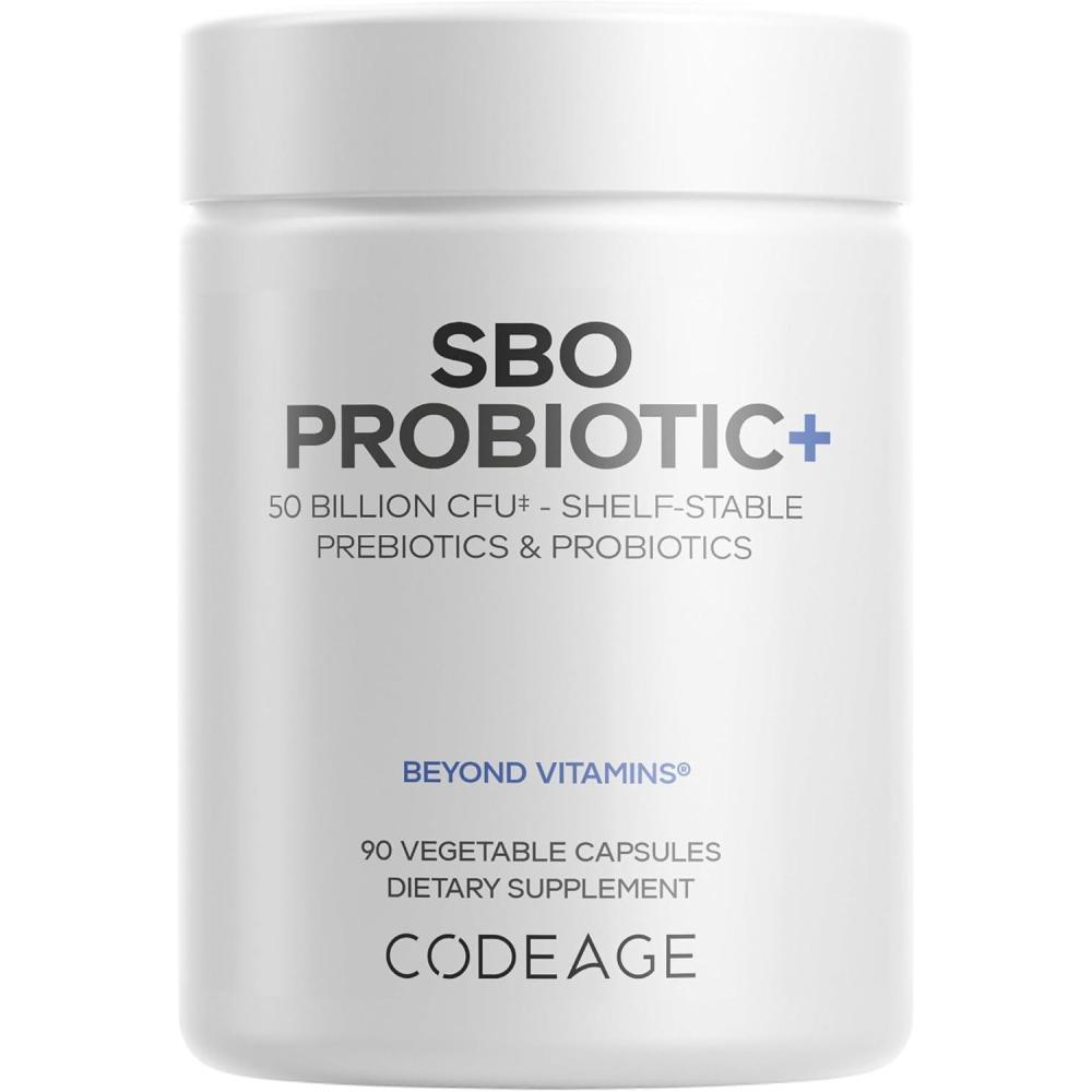 image:imageCodeage SBO Probiotics 50 Billion CFUs Per Serving Multi Strain Soil Based Organisms Blend and Organic Fermented Botanical Blend ShelfStable 2 Pack1