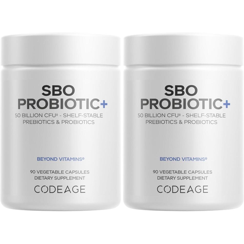 image:imageCodeage SBO Probiotics 50 Billion CFUs Per Serving Multi Strain Soil Based Organisms Blend and Organic Fermented Botanical Blend ShelfStable 2 Pack2