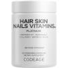 Codeage Hair Skin Nails Vitamins Platinum – KeraGEN-IV Keratin, Dermaval – Hair Fall, Skin Elasticity & Moisture Support – Biotin 5000, Collagen, Vitamin C, Coffeeberry, PABA Supplement – 60 Capsules