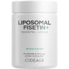 Codeage Liposomal Fisetin Supplement – Fisetin 500 mg – Resveratrol from Japanese Knotweed Extract Polyphenol, Luteolin Sophora Japonica Flavonoid, Liposomal Delivery – Vegan, Non-GMO – 60 Capsules