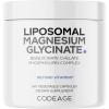 Codeage Liposomal Magnesium Glycinate Supplement, 2-Month Supply, Bisglycinate Magnesium Chelate, Chelated Magnesium Mineral Pills, BioPerine Black Pepper Vitamins Capsules, Non-GMO Vegan, 240 ct