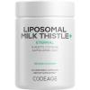 Codeage Liposomal Milk Thistle+ Supplement – Silymarin from Silybum Marianum, NAC, Artichoke Leaf, Dandelion Root, Alpha Lipoic Acid, BioPerine, Liposomal Delivery – Non-GMO – 60 Capsules