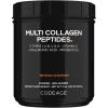 Codeage Multi Collagen Peptides + Probiotics Black Edition, Vitamin C, Hyaluronic Acid Powder Supplement, Grass-Fed, Pasture-Raised, Hydrolyzed, Zero Carbs, Type I, II, III, V & X, Unflavored, 21oz