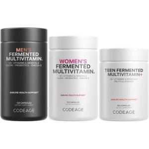 Codeage Family Multivitamin Bundle – Multivitamins for Teens, Women & Men – Essential Vitamins & Minerals Pack