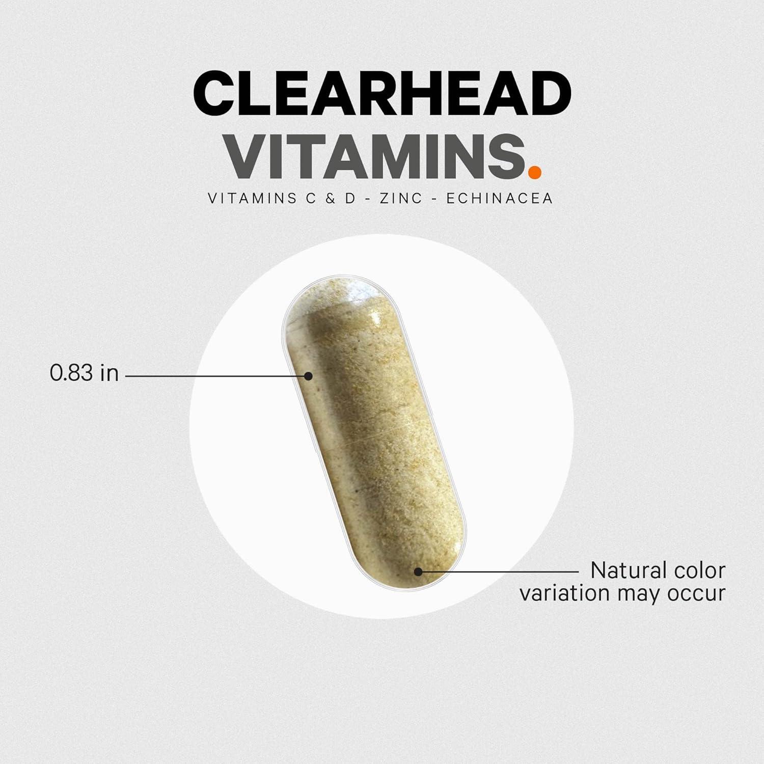 image:imageCodeage Clearhead Echinacea Supplement Echinacea Schisandra Feverfew Coptis American Ginseng Astragalus Garlic Probiotics Vitamins C amp D3 Zinc Selenium Clear Head Vitamin 90 Capsules