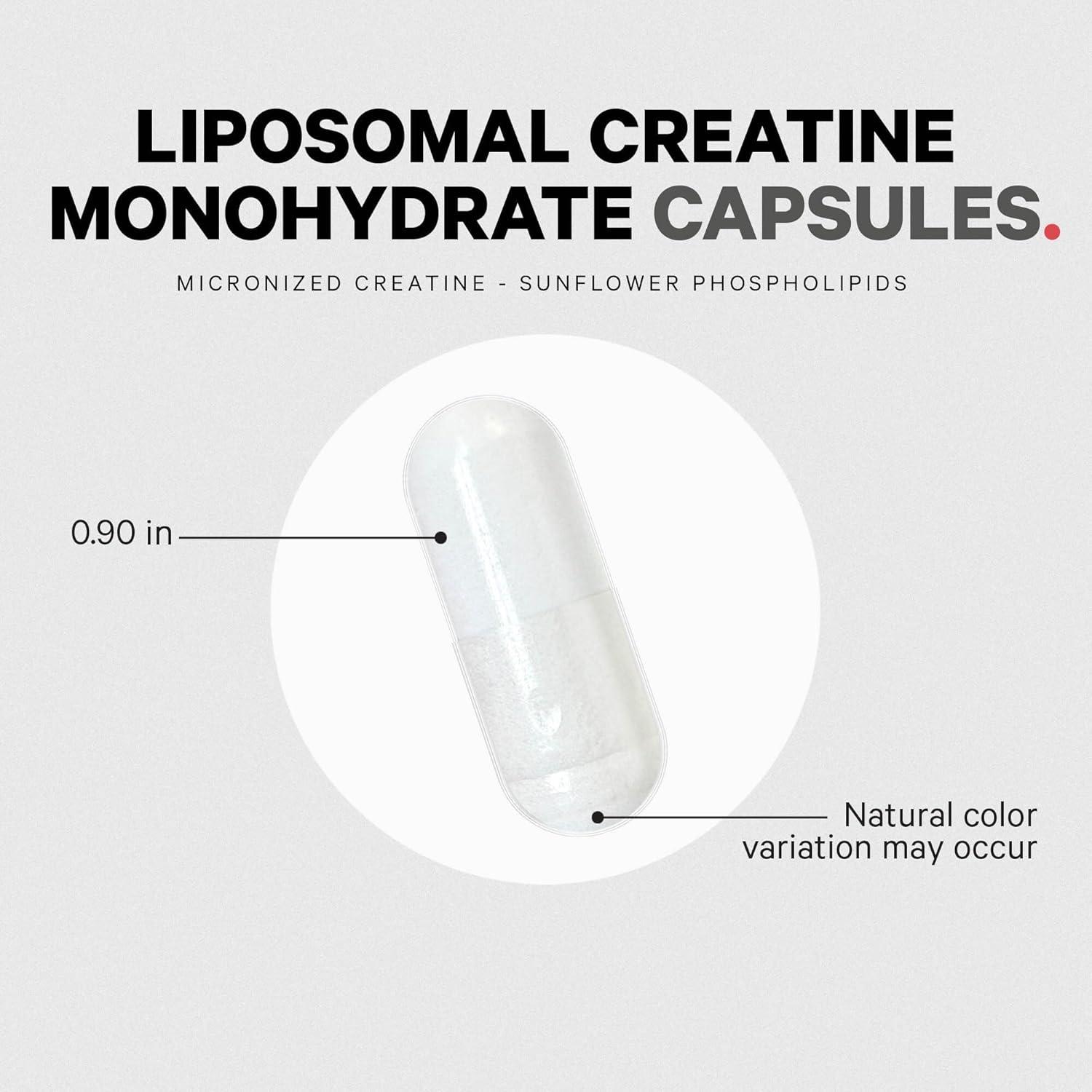 image:imageCodeage Liposomal Creatine Monohydrate Supplement Pure Creatine 2500mg 3 Months Supply Micronized Creatinine Muscles Sports Nutrition and Athletes NonGMO 360 Capsules
