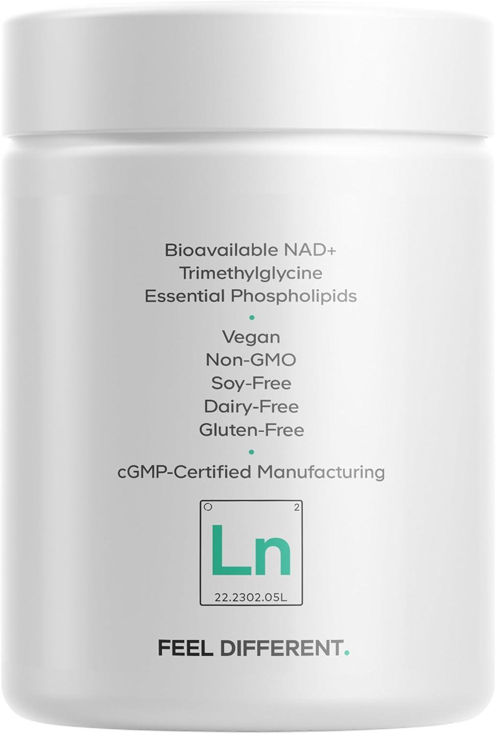 image:imageCodeage Liposomal NAD Supplement NAD Nicotinamide Adenine Dinucleotide Coenzyme Pills 500 mg NAD Per Serving amp Betaine Anhydrous Liposomal Delivery Vegan NonGMO GlutenFree 60 Capsules