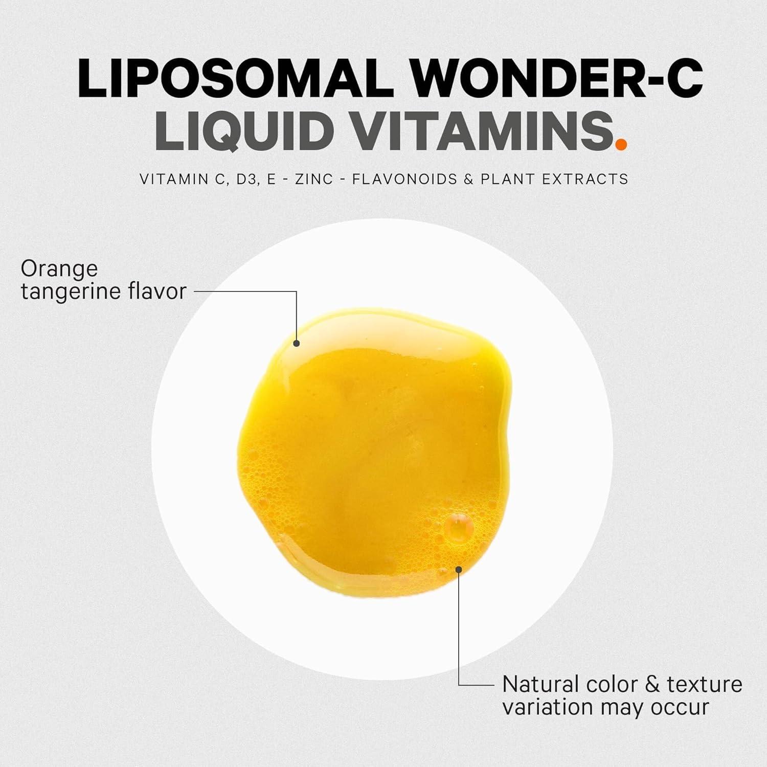 image:imageCodeage Liquid Vitamin C 1000mg Vitamins D3 E amp Zinc Rose HIPS Quercetin Echinacea Vegan Liposomal Vitamin C Supplement NonGMO 1522 fl oz