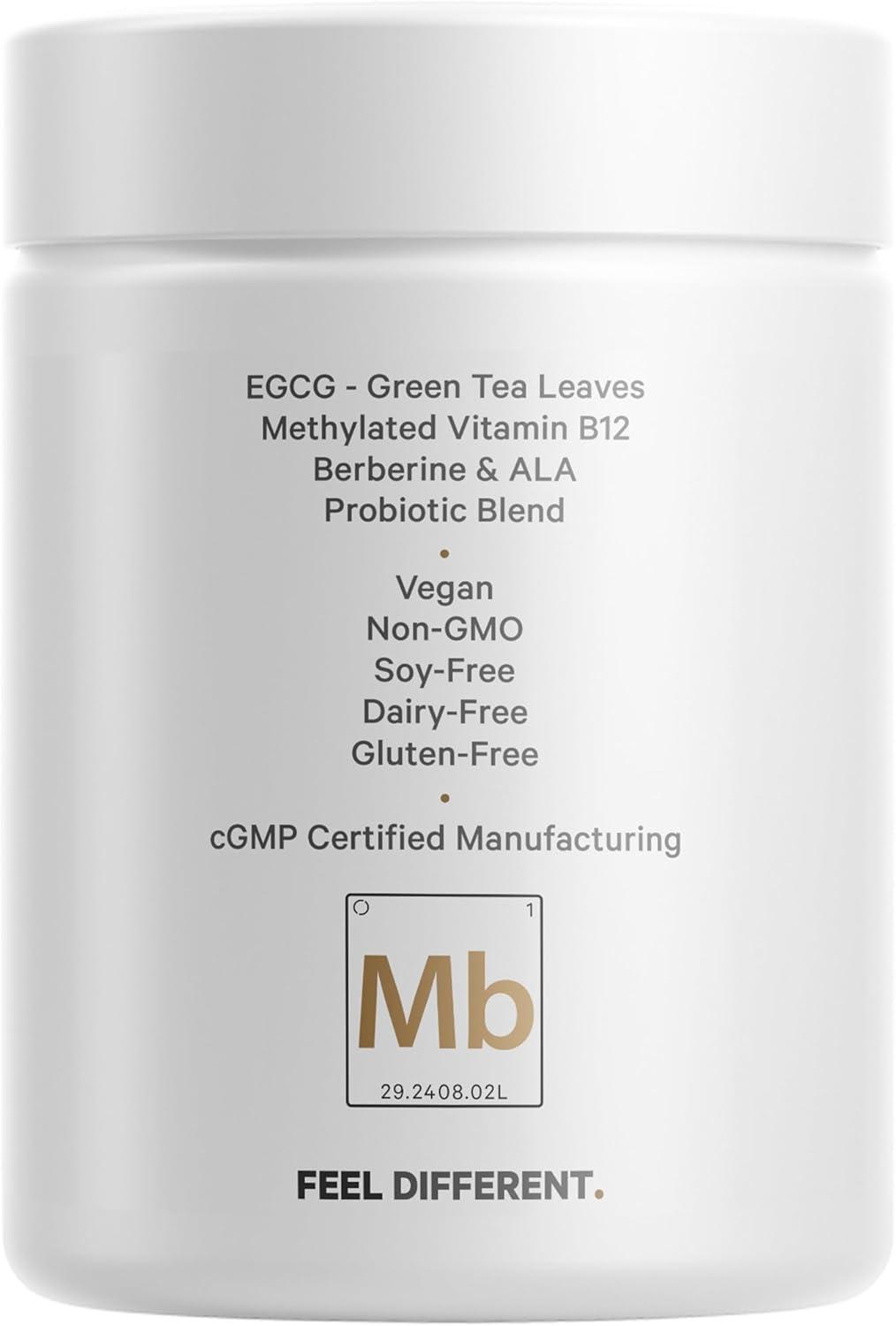 image:imageCodeage MBurn Optimized Supplement Decaffeinated Green Tea Std to 50 EGCG Berberine Akkermansia Vitamin B12 Probiotics Vitamins 60 Capsules