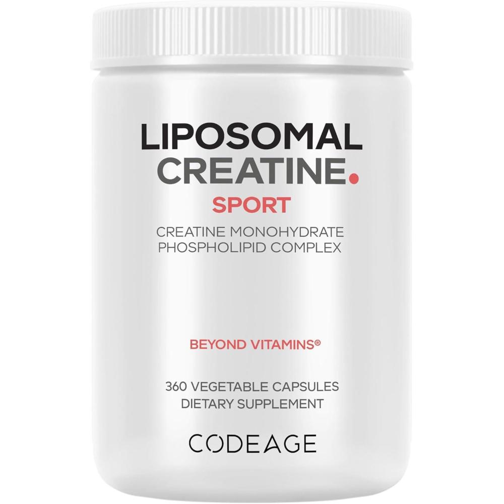 image:imageCodeage Liposomal Creatine Monohydrate Supplement Pure Creatine 2500mg 3 Months Supply Micronized Creatinine Muscles Sports Nutrition and Athletes NonGMO 360 Capsules