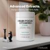 Codeage Brain Focus Vitamins+ Nootropic Supplement with Citicoline as Cognizin, Panax Ginseng, Resveratrol, Gotu Kola, Vitamin B12 Methylcobalamin – Liposomal Delivery – Non-GMO – 60 Capsules