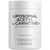Codeage Liposomal Acetyl-L-Carnitine+ Supplement – 500 mg Acetyl-L-Carnitine per Serving – 3-Month Supply, Liposomal Delivery – Alcar Supplement – L-Carnitine – Non-GMO, Gluten-Free, 90 Capsules
