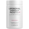 Codeage Liposomal Ovarian Inositol+ Supplement – Myo-Inositol & D-Chiro-Inositol 40:1 Blend, Folate 5-MTHF, CoQ10, Pomegranate & Wild Blueberry, Liposomal Delivery, Non-GMO, Gluten-Free – 120 Capsules