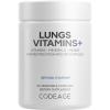 Codeage Lungs Vitamins, A, C, D, E, B6, Milk Thistle Lung Supplement, Zinc & Magnesium, Cordyceps, Reishi, Chaga, Poria, Tylophora, Ginger, Peppermint Leaf Organic Herb Cleanse – Non-GMO – 90 Capsules