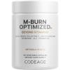 Codeage M-Burn Optimized Supplement – Decaffeinated Green Tea Std. to 50% EGCG, Berberine, Akkermansia, Vitamin B12 – Probiotics – Vitamins – 60 Capsules