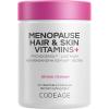 Codeage Menopause Hair & Skin Vitamins+ – Patented Lustriva, Pycnogenol, KSM-66 Ashwagandha – Hair Density Skin Perimenopause Support – Menopause Supplement – 10,000 Mcg Biotin, Wild Yam – 60 Capsules
