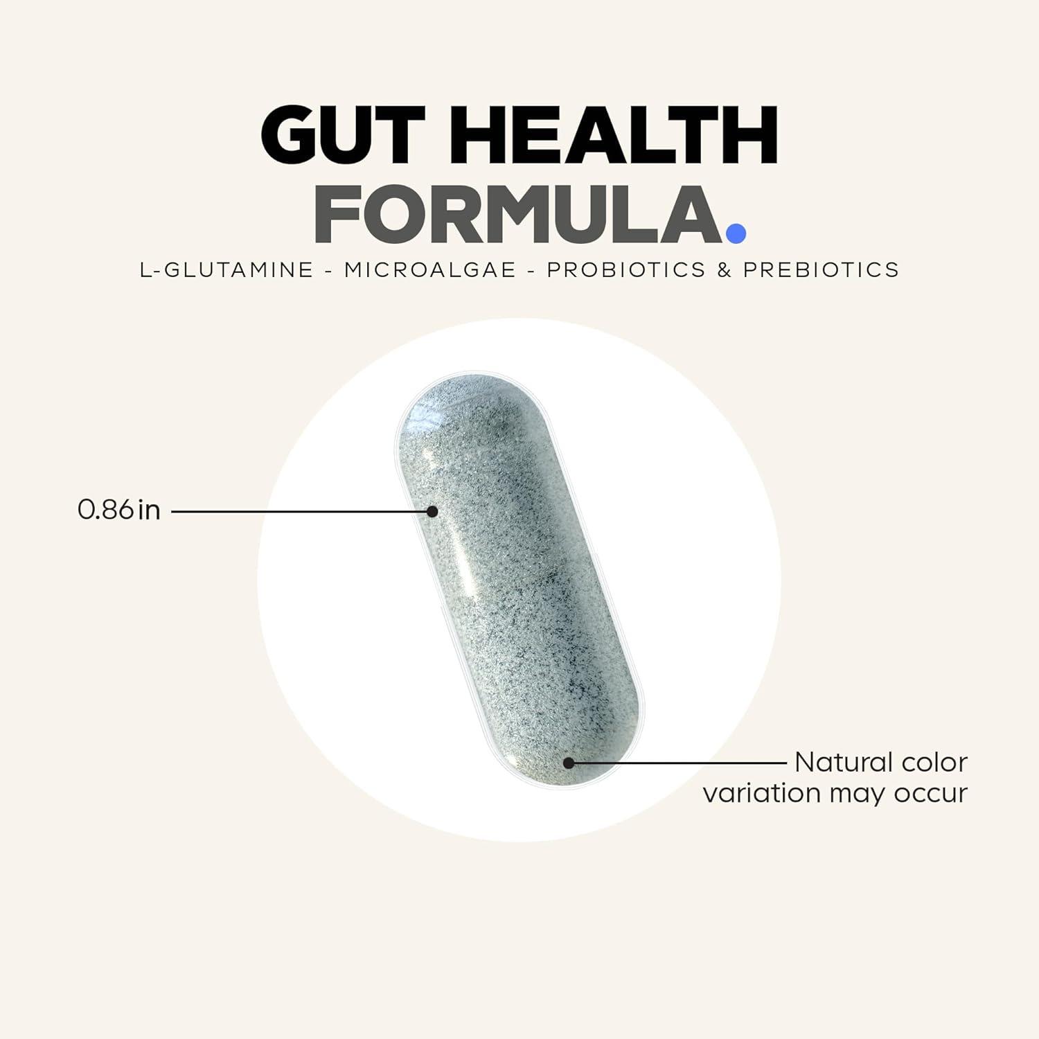 image:imageCodeage Gut Health Supplements Vegan Formula L Glutamine Zinc Turkey Tail Mushroom Powder Tonic Mushroom Maitake Micro Algae Mineral Licorice Root DGL Probiotics Prebiotics 180 Capsules