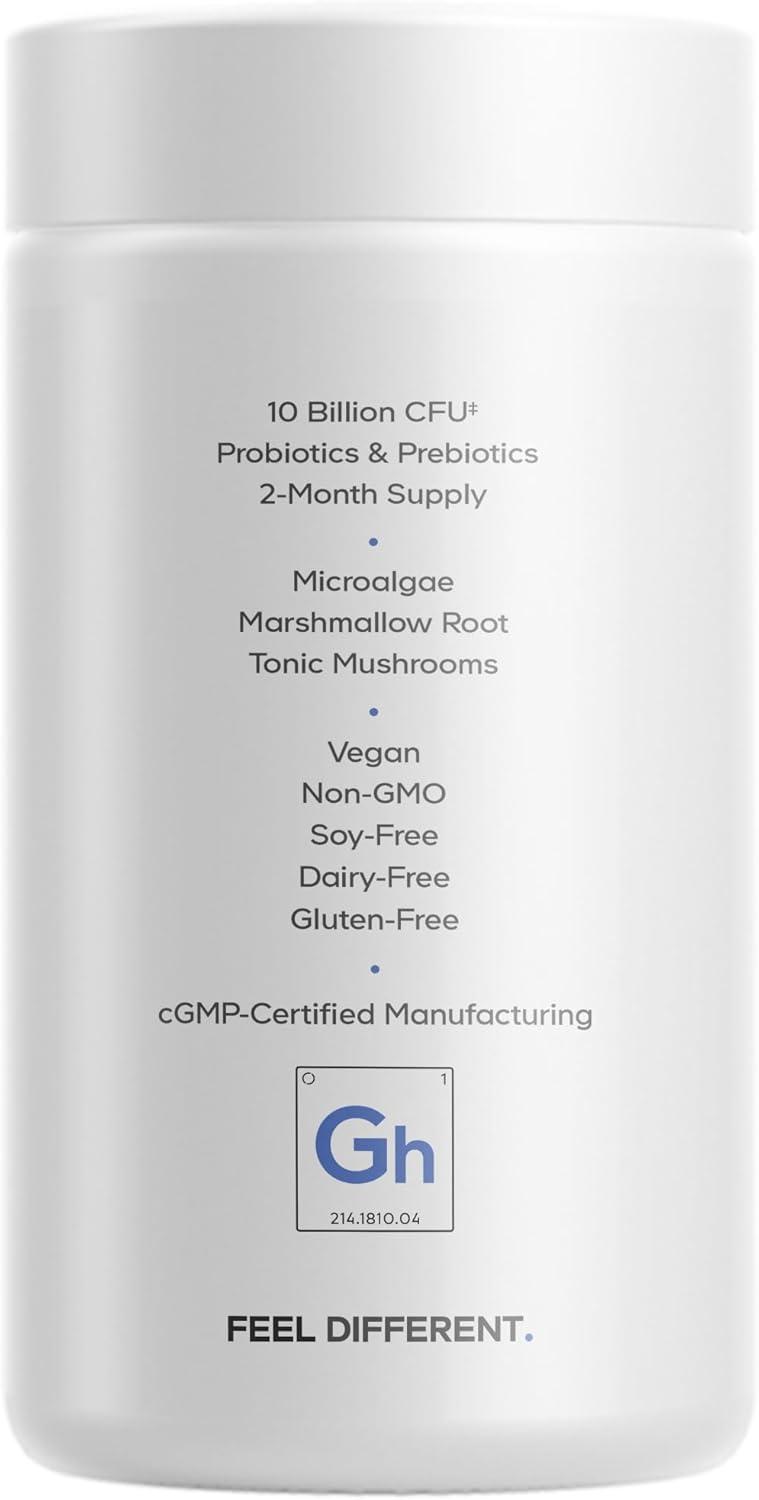 image:imageCodeage Gut Health Supplements Vegan Formula L Glutamine Zinc Turkey Tail Mushroom Powder Tonic Mushroom Maitake Micro Algae Mineral Licorice Root DGL Probiotics Prebiotics 180 Capsules