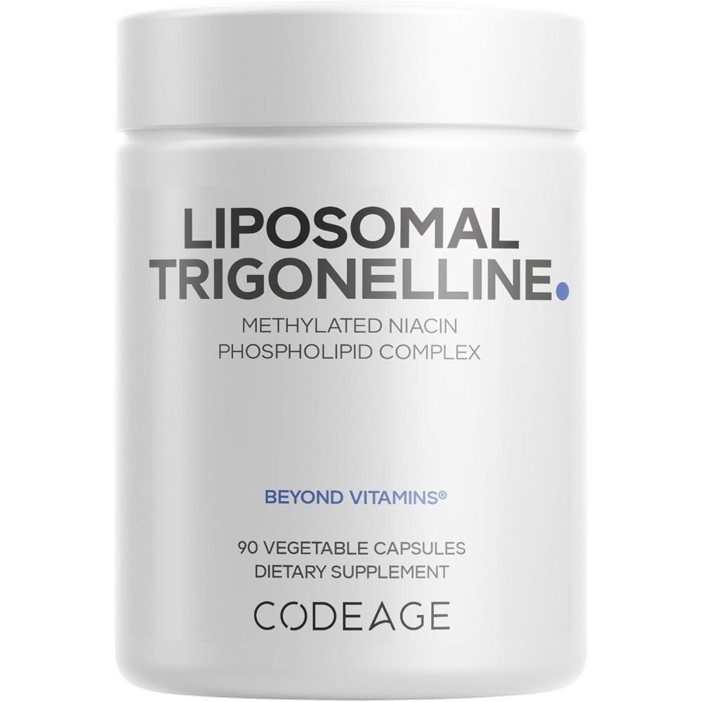 image:imageCodeage Liposomal Trigonelline 250 mg Per Capsule 3Month Supply PlantBased Alkaloid Liposomal Delivery for Bioavailability Metabolic Health Support Vegan Nootropic NonGMO 90 Capsules