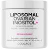 Codeage Liposomal Ovarian Inositol Powder – Myo-Inositol & D-Chiro-Inositol 40:1 Blend, Folate 5-MTHF, CoQ10, Pomegranate & Wild Blueberry – 2-Month Supply – Mixed Berry Flavor – Non-GMO, 60 Servings